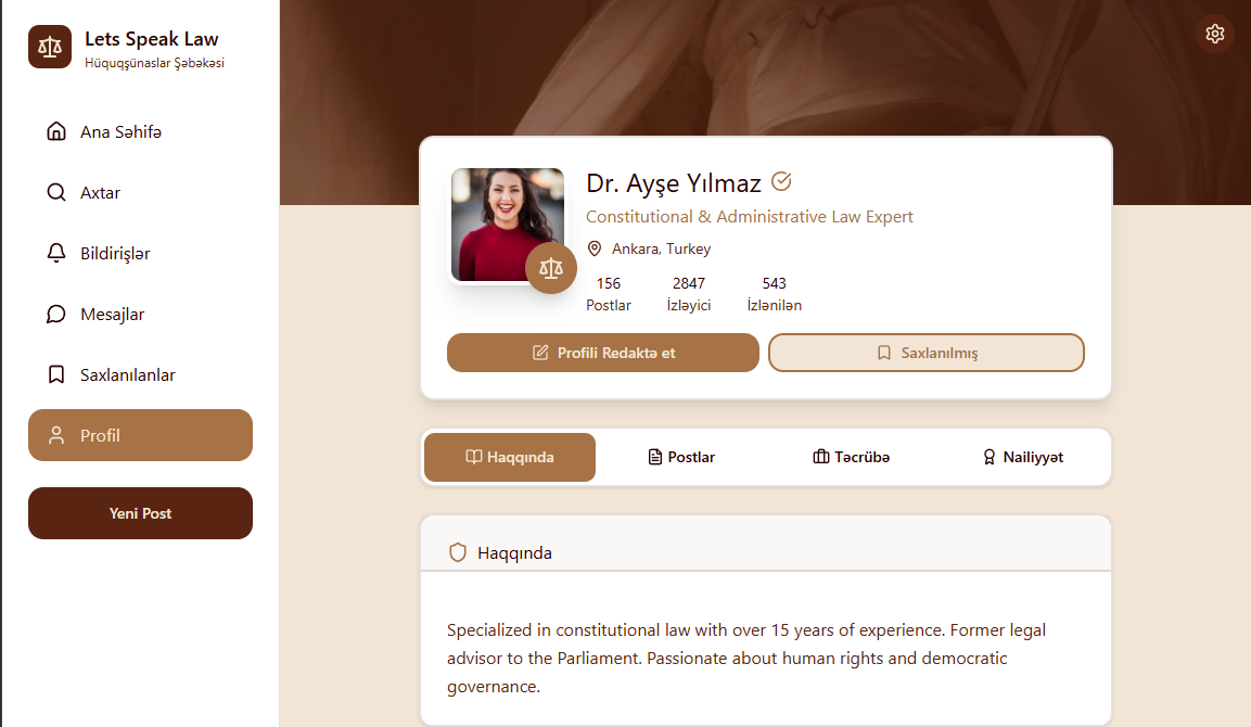 Let's Speak Law student profile